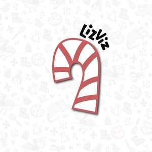 Candy Cane Cookie Cutter: Christmas PLA Cutter
