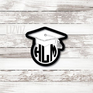 Monogram Graduation Cookie Cutter