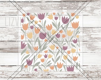 Tulip Cookie Stencil