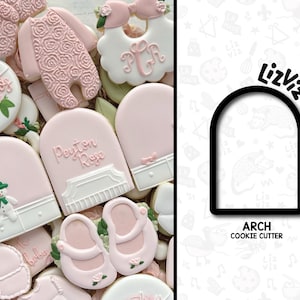 Arch Cookie Cutter: Tombstone Fondant Cutter, Geometric Clay Cutters