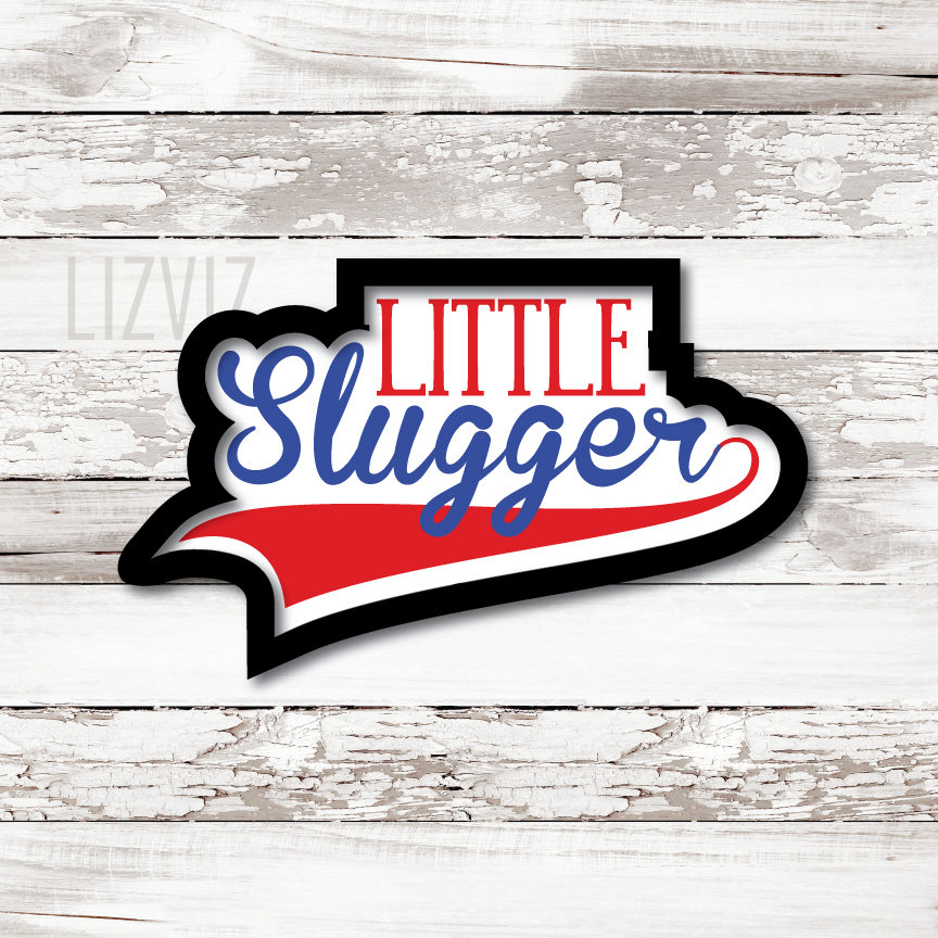 Baseball Cookie Cutter. Little Slugger Cookie Cutter.