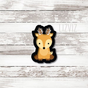 Deer Cookie Cutter: Woodland Animal PLA Cutter