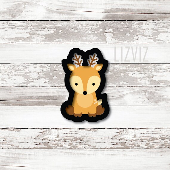 Deer Cookie Cutter: Woodland Animal PLA Cutter