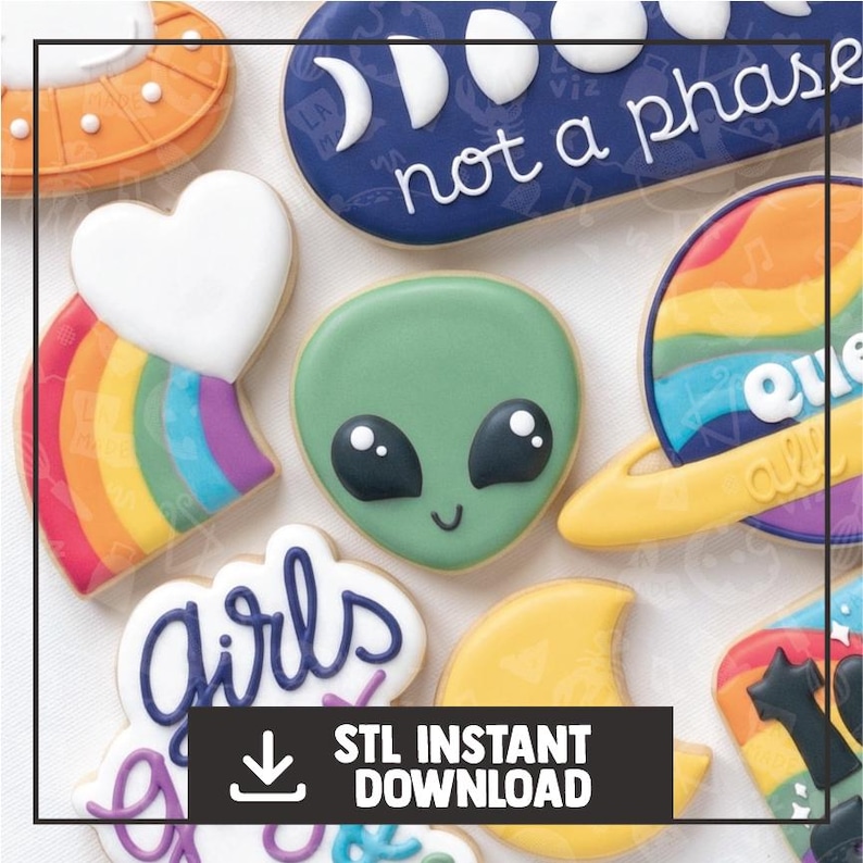 Alien Cookie Cutter STL Instant Download - Etsy