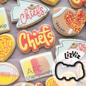 Football Cookie Cutter. Chiefs