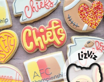 Football Cookie Cutter. Chiefs
