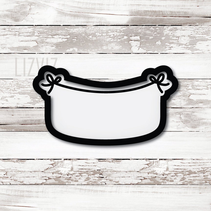 Banner Cookie Cutter. Party Cookie Cutter. Rectangle. Etsy UK