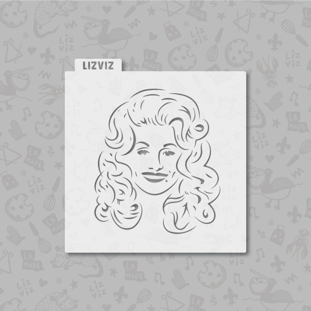 Dolly Parton Cookie Stencil Etsy