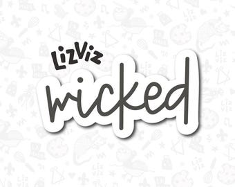 Wicked Cookie Cutter: Halloween Baking, PLA 3D Printed