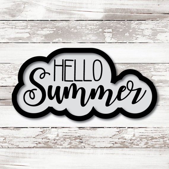Hello Summer Cookie Cutter