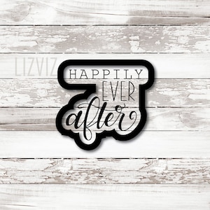 Happily Ever After Cookie Cutter. Wedding cookie cutter. Divorce Cookie Cutter.