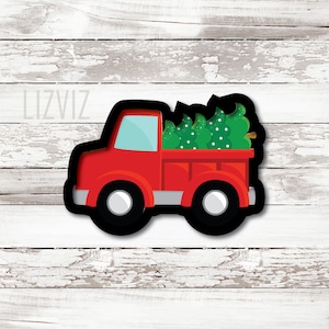 Truck with a Tree Cookie Cutter.