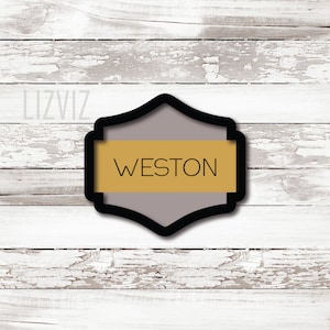 plaque cookie cutter weston