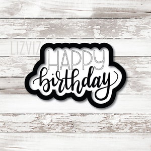 Geburtstag-Ausstechform. Alles Gute zum Geburtstag.
