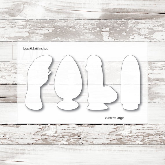 Sex Toy Cookie Cutter Full Set. Naughty Cookie Cutter
