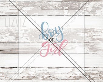 Gender Reveal Cookie Stencil. Boy or Girl.