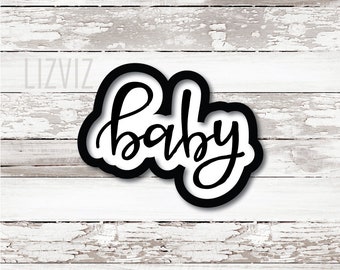 baby word cookie cutter