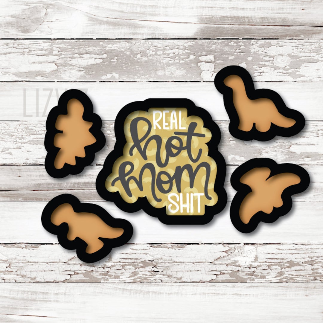 Mothers Day Cookie Cutter Set. Dino Chicken Nugget Cookie - Etsy UK
