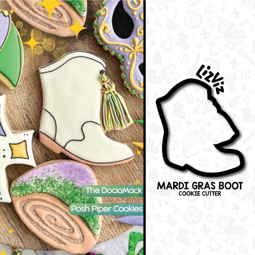 mardi gras boot covers