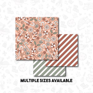 christmas candy PRINTED reversible box backer. physical item will be shipped- set of 25