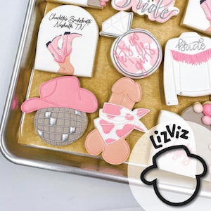 Circle with Cowboy Hat Cookie cutter.
