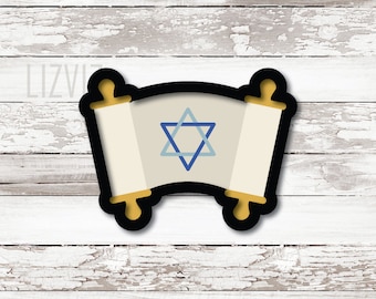 Scroll Cookie Cutter: Hanukkah, Graduation