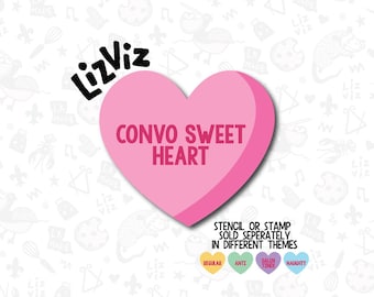 Conversation Heart Cookie Cutter. Valentines.