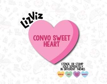 Conversation Heart Cookie Cutter. Valentines.