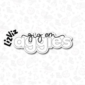 Aggies Cookie Cutter: Texas A&M Sports Team