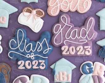 Graduation Cookie Cutter. Grad and Class of.