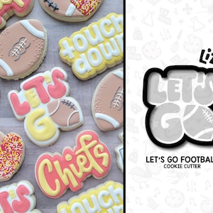 Football Cookie Cutter. Let&#39;s Go Football.