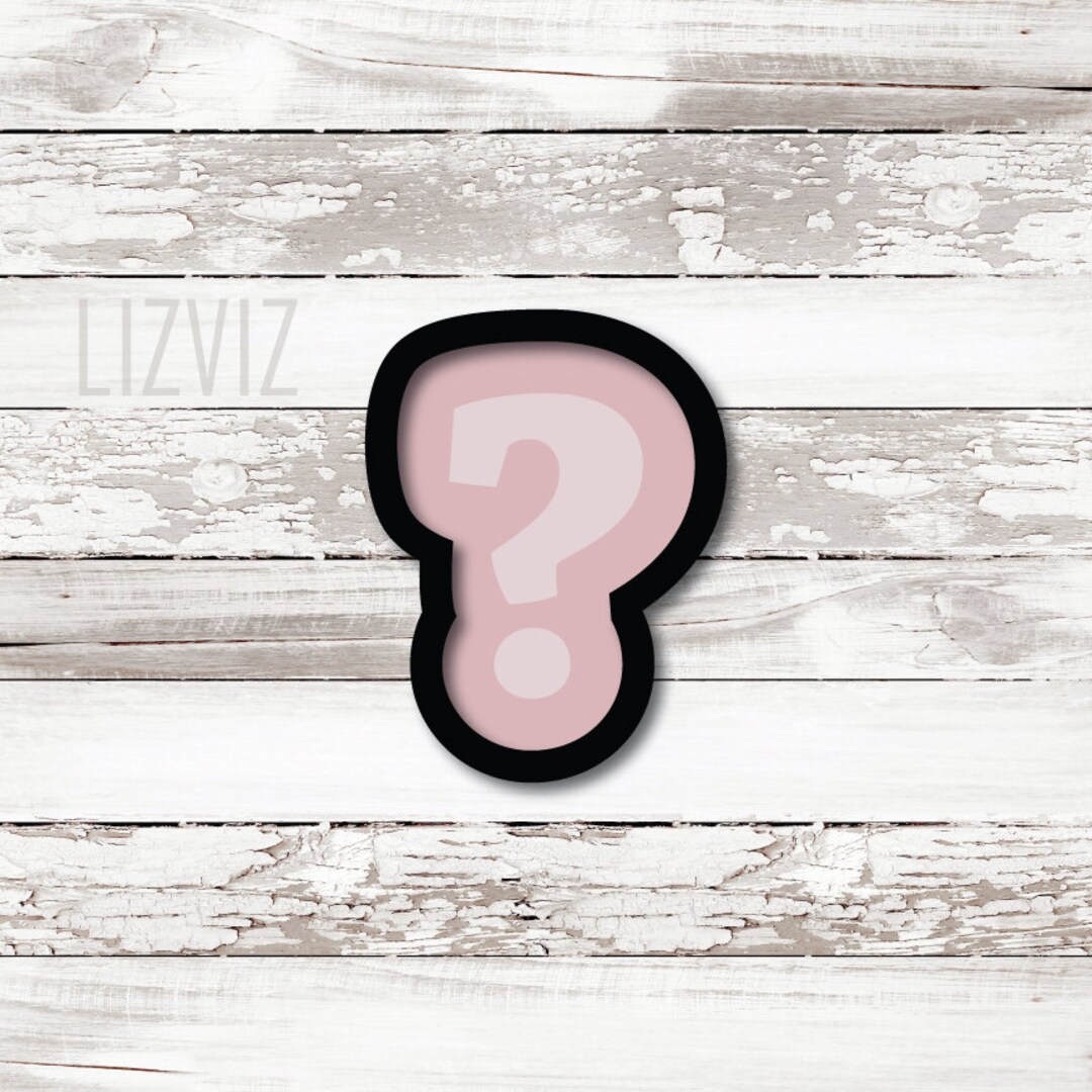 Question Mark Cookie Art Alphabet