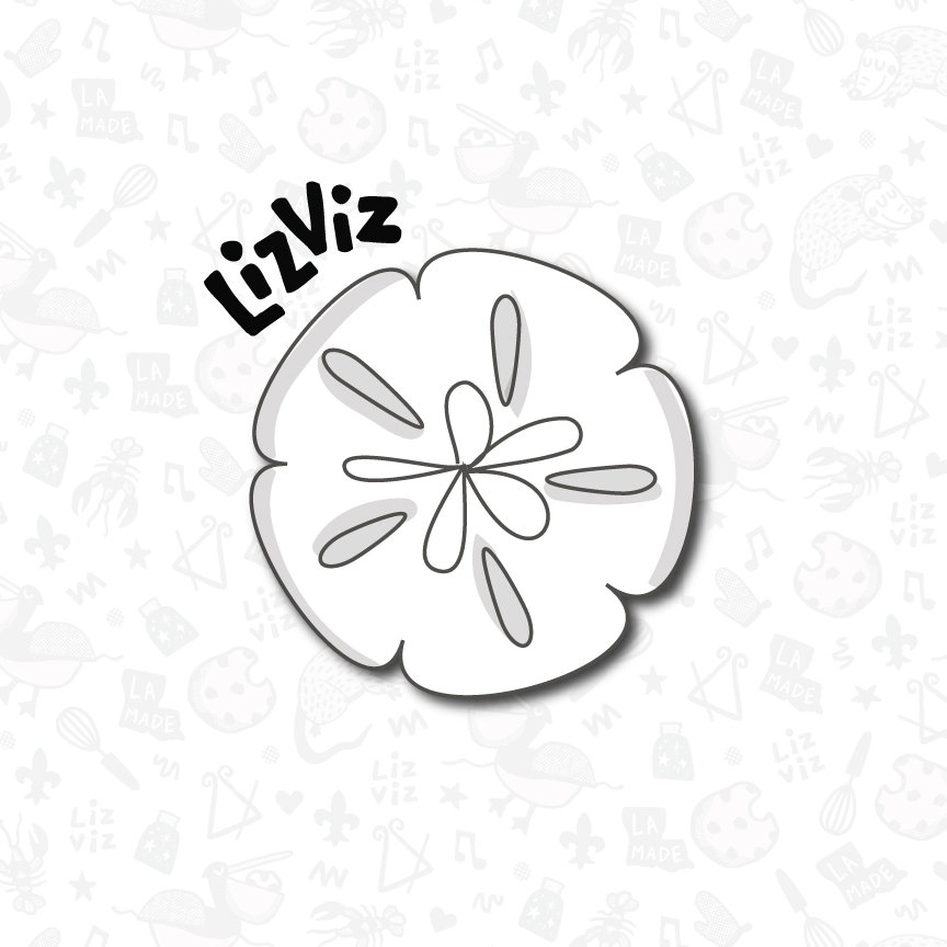 sand dollar shell cookie cutter summer cookie cutter