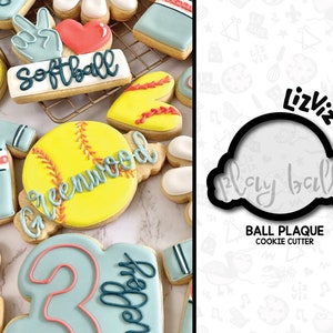 BasketBall Cookie Cutter. Baseball Cookie Cutter.