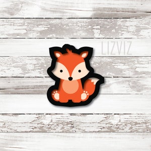 Fox koekjesvorm. Wasbeer koekjesvorm. Bosdierenkoekjesvormer