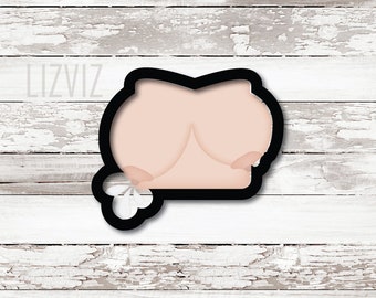 Breastfeeding Cookie Cutter: Leaky Boob Design