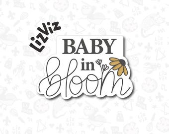 In Bloom Cookie Cutter Plaque: Baby Shower, Wedding