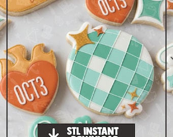 foremka do ciastek z kulą dyskotekową w formacie STL do natychmiastowego pobrania