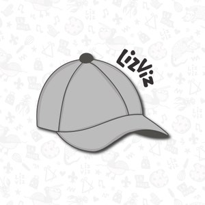 Baseball Cap Cookie Cutter.