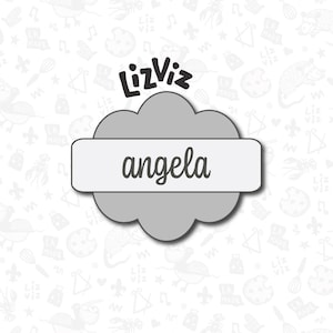 Plaque Cookie Cutter Angela
