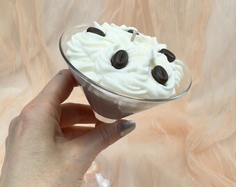 Espresso Martini scented candle | Cocktail scented candle | Coffee decorative candle | Coffee decorative candle | Scented candle in a glass | Coffee & cocktail scent