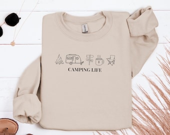 Camping Trip Sweatshirt | Outdoor-Geschenk für Camper | Nationalpark Shirt aus Baumwolle | DE