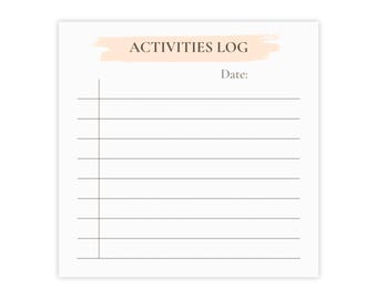 Plaknotities logboek babyactiviteiten • Tracker voor pasgeborenen, cadeau moeder