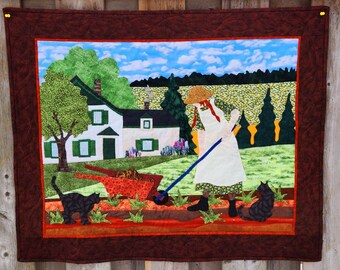 Anne of Green Gables  in The Garden Quilted Wall Hanging
