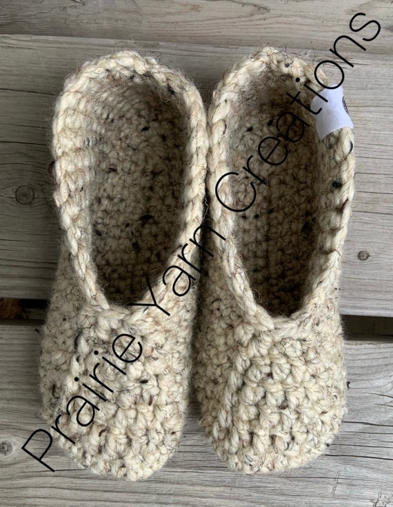 Knitted Slippers Crochet Slipper Clogs Free Pattern Easy Crochet