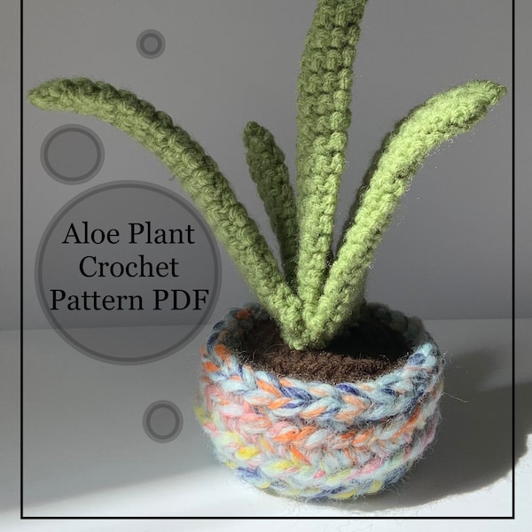 Aloe Plant Crochet Pattern - PDF