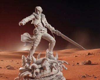 Estatua 3D de Squall Leonhart de Final Fantasy VIII (descarga digital)