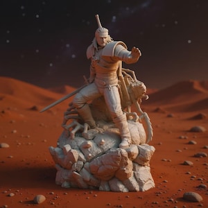 Geralt of Rivia STL | Witcher 3 Monster Slayer Diorama (Digital Download)