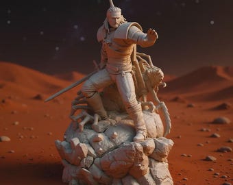 Geralt de Rivia STL / Diorama de Monster Slayer de Witcher 3 (Descarga digital)