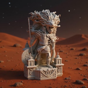 Godfrey y Serosh Elden Ring STL / Diorama de 33 cm (Descarga digital no compatible)